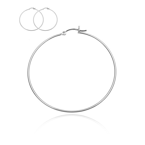 Náušnice kruhy zo striebra 925 - jednoduché kruhy