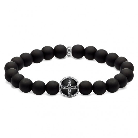 THOMAS SABO náramok Cross black A1928-812-11-L18