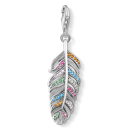 THOMAS SABO prívesok charm Feather silver 1832-342-7