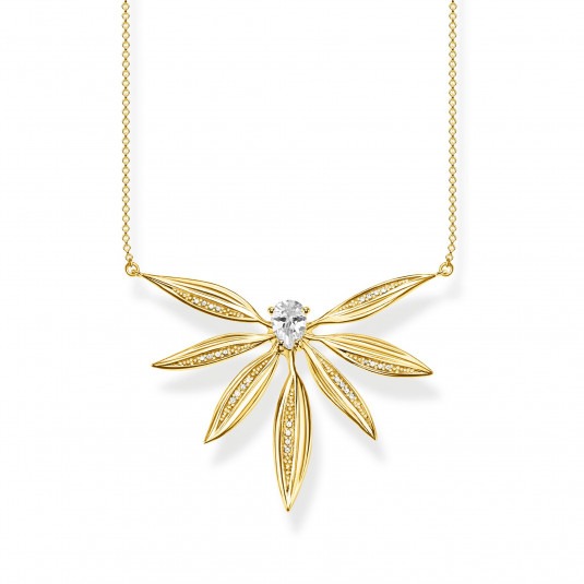 THOMAS SABO náhrdelník Leaves large gold TR1950-414-14