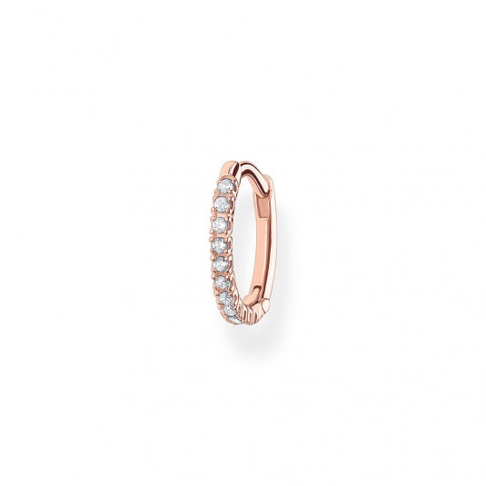 THOMAS SABO kusová náušnica Stones rose gold CR659-416-14
