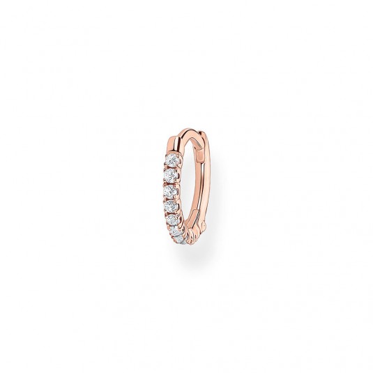 THOMAS SABO kusová náušnica Stones rose gold CR658-416-14