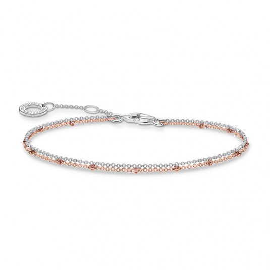 THOMAS SABO náramok Double rose gold A1997-415-40-L19v