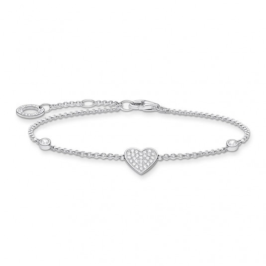 THOMAS SABO náramok Heart with stones A1992-051-14-L19v
