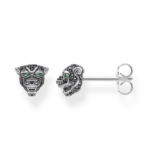 THOMAS SABO náušnice Black cat H2110-845-11