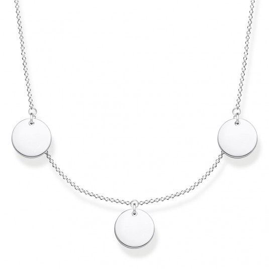 THOMAS SABO náhrdelník Three discs silver KE1959-001-21