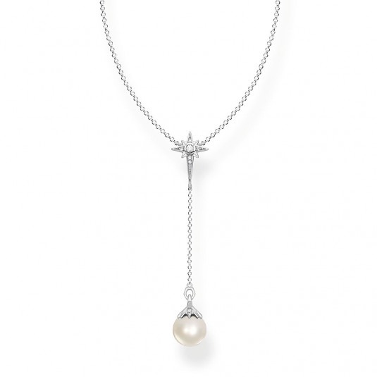 THOMAS SABO náhrdelník Pearl star KE1986-167-14-L45v