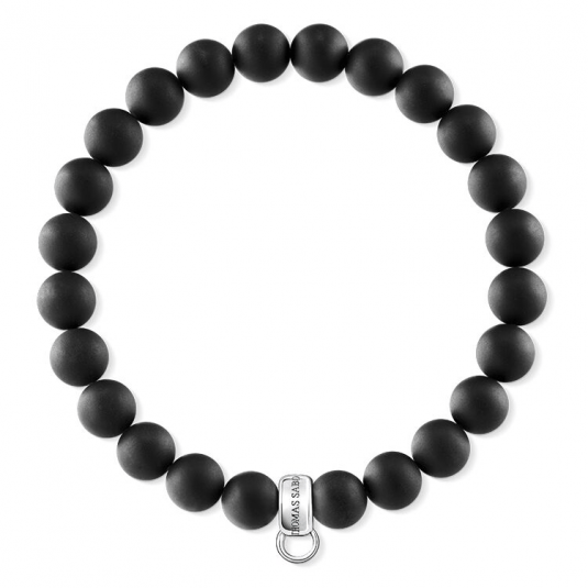 THOMAS SABO náramok na charm Black X0219-023-11