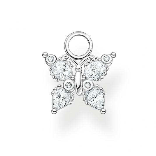 THOMAS SABO prívesok na náušnicu Butterfly white stones EP014-051-14