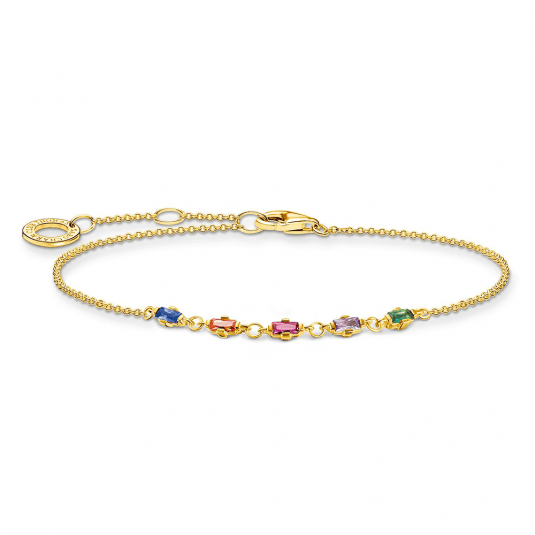 THOMAS SABO náramok Colourful stones gold A2024-488-7-L19V
