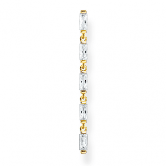 THOMAS SABO kusová náušnica White stone gold H2184-414-14