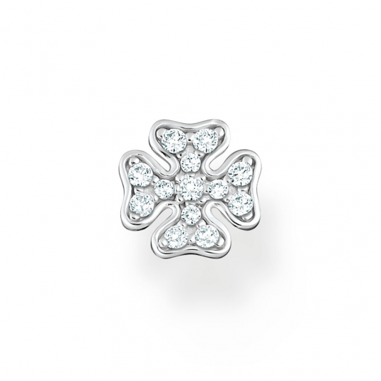 THOMAS SABO kusová náušnica Cloverleaf silver H2215-051-14