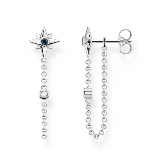 THOMAS SABO náušnice Royalty star stones silver H2208-347-7
