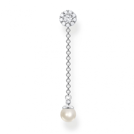 THOMAS SABO kusová náušnica Pearls silver H2238-167-14