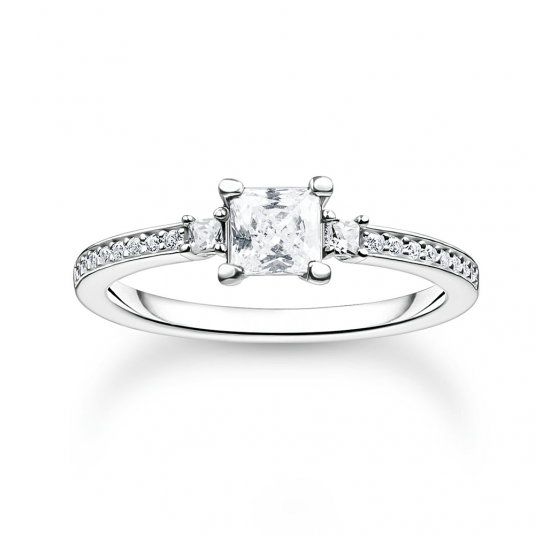 THOMAS SABO prsteň White stone silver TR2397-051-14