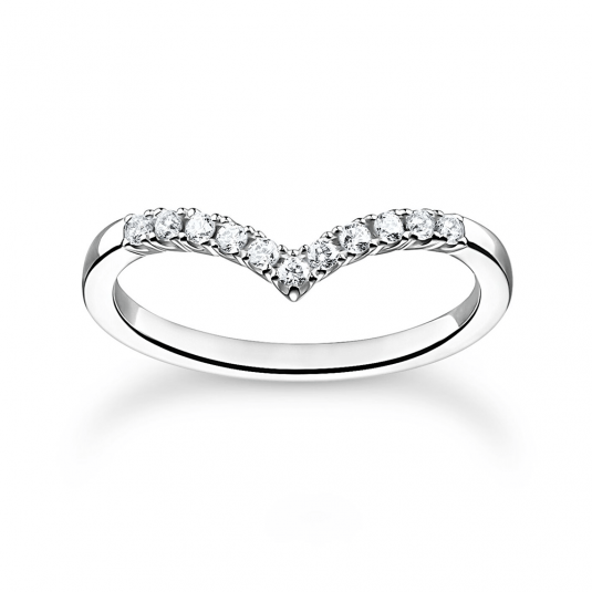 THOMAS SABO prsteň White stones TR2394-051-14