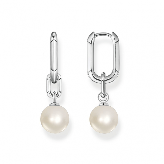 THOMAS SABO náušnice Links and pearls silver CR690-082-14