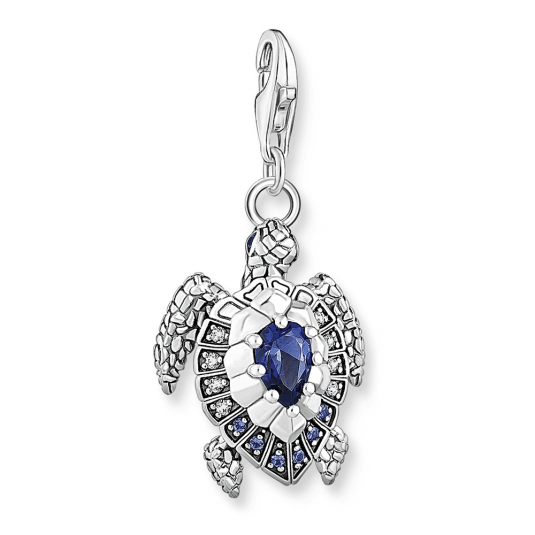 THOMAS SABO prívesok charm Turtle with blue stones 1897-667-1