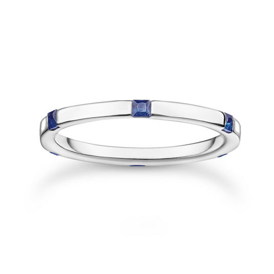 THOMAS SABO prsteň Blue stones silver TR2396-699-32