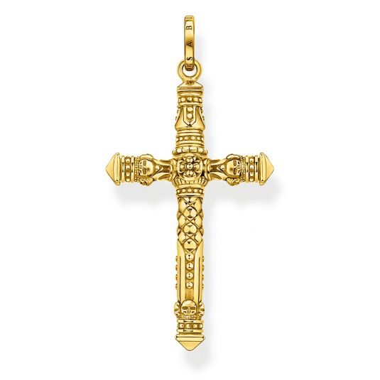 THOMAS SABO prívesok Cross gold PE912-413-39