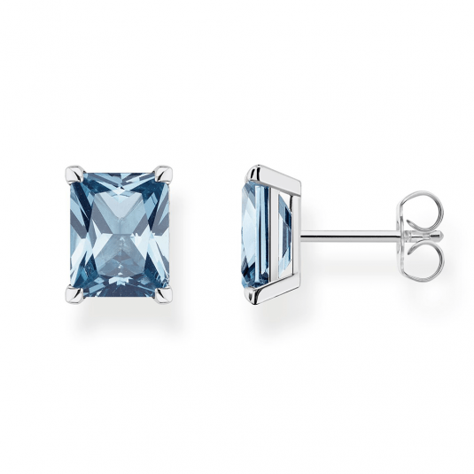 THOMAS SABO náušnice Blue stone silver H2201-009-1