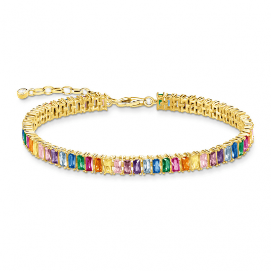 THOMAS SABO náramok Colourful stones pavé gold A2030-996-7-L19v