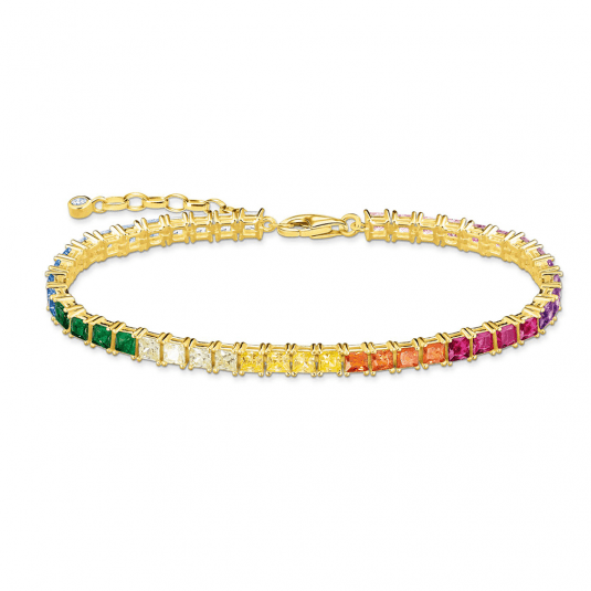 THOMAS SABO náramok Colourful stones pavé gold A2029-996-7-L19v