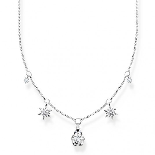THOMAS SABO náhrdelník Penguin and snowflakes KE2173-041-7-L45