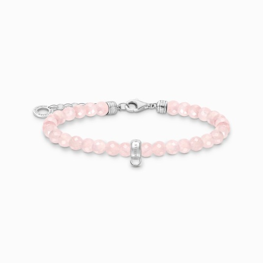THOMAS SABO náramok na charm Rose quartz A2097-034-9