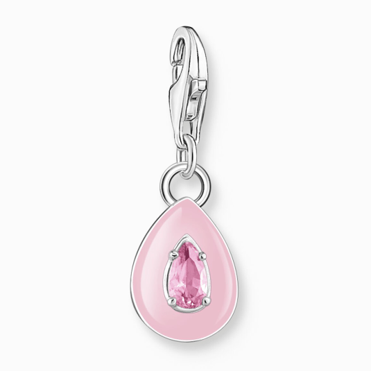 THOMAS SABO prívesok charm Pink drop silver 2028-041-9