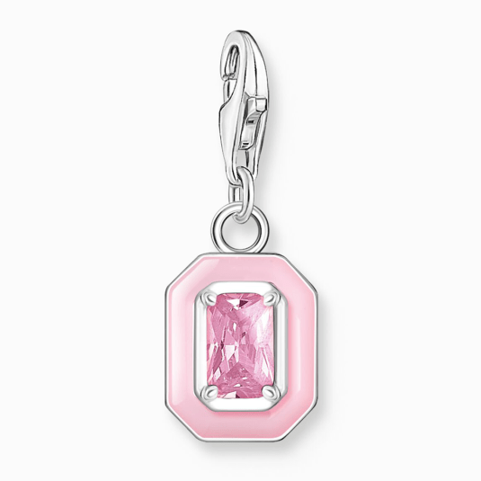 THOMAS SABO prívesok charm Pink stone silver 2030-041-9