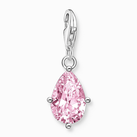 THOMAS SABO prívesok charm Pink drop silver 2031-051-9