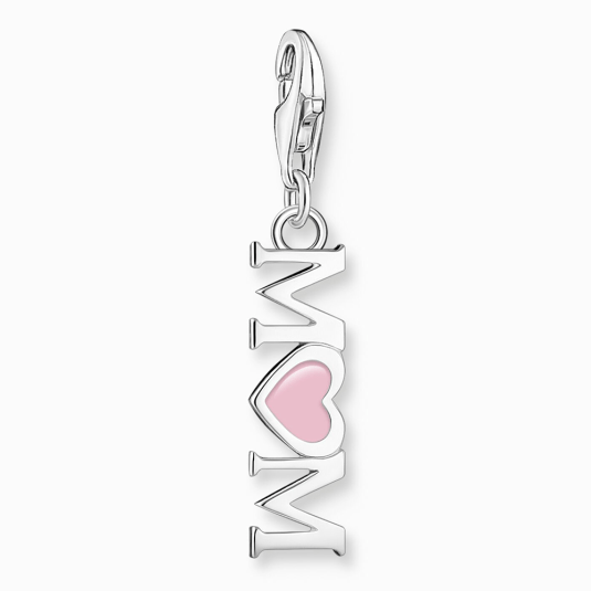 THOMAS SABO prívesok charm Mom with pink heart 2001-007-9