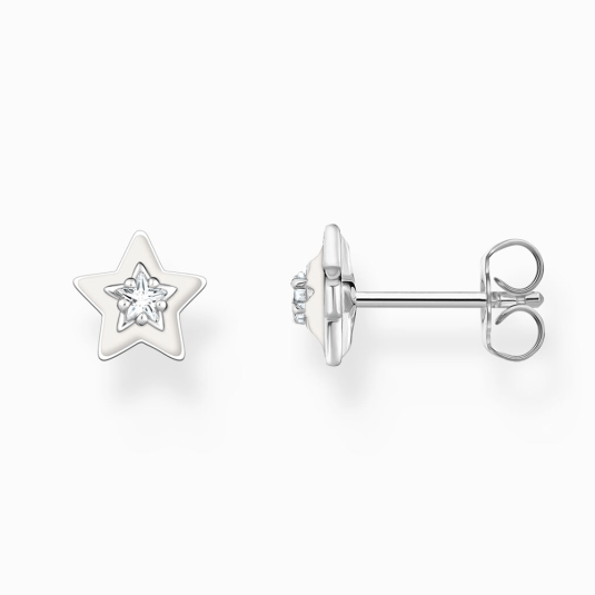 THOMAS SABO náušnice White star H2273-041-14