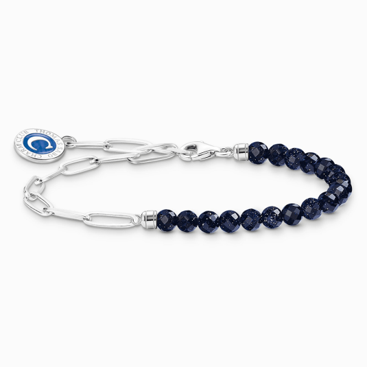 THOMAS SABO náramok Dark blue imitation sandstone A2129-007-32
