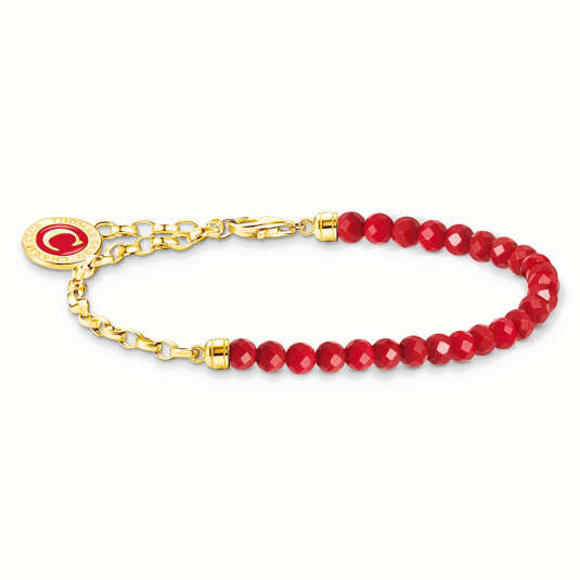 THOMAS SABO náramok Red beads A2130-427-10