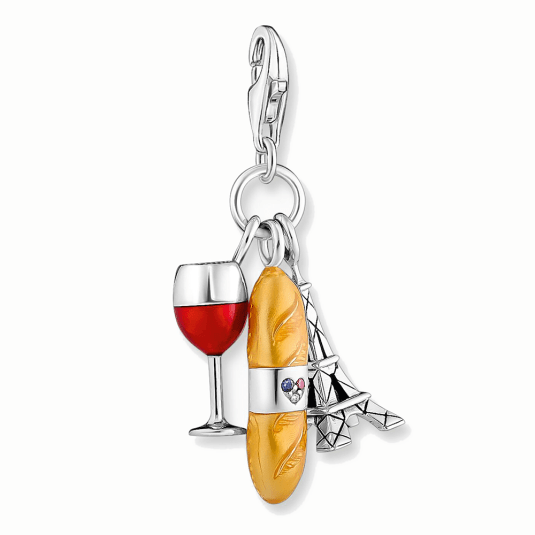 THOMAS SABO prívesok charm Red wine glass
