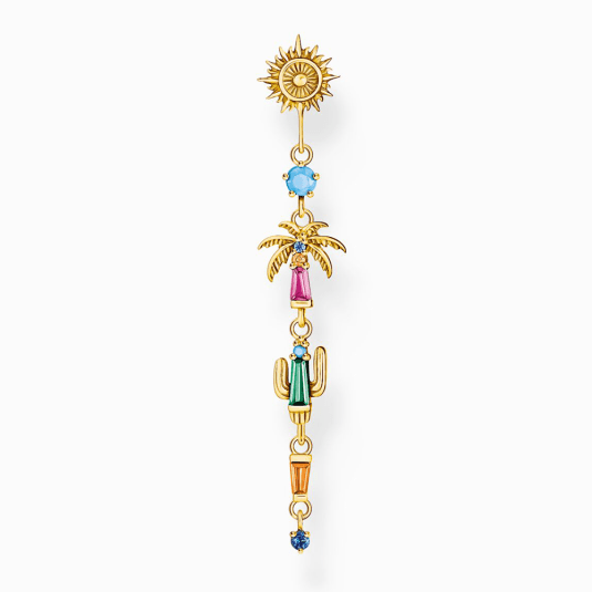 THOMAS SABO kusová náušnica Colourful sun