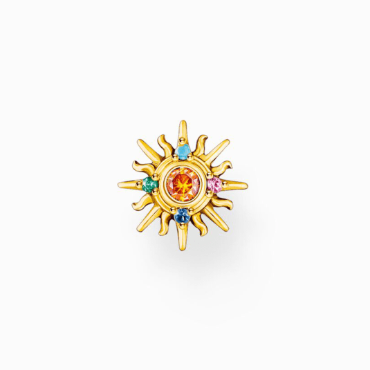 THOMAS SABO kusová náušnica Colourful sun H2284-971-7