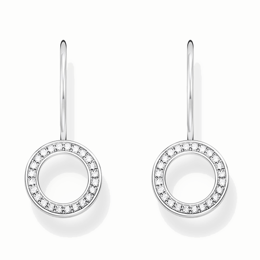 THOMAS SABO náušnice White stone H2291-051-14