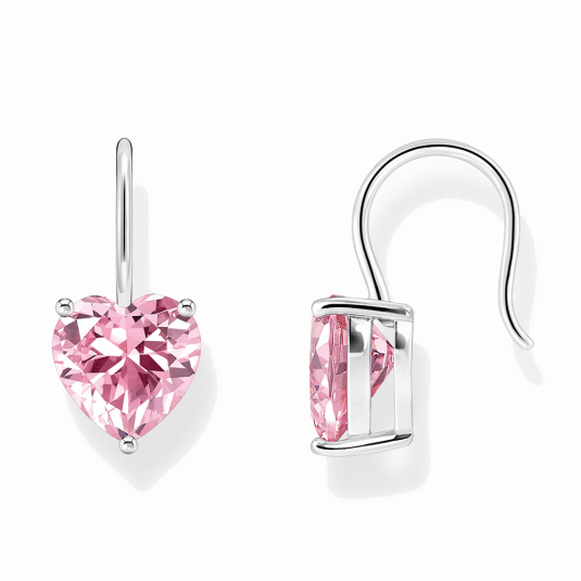 THOMAS SABO náušnice Pink heart H2288-051-9