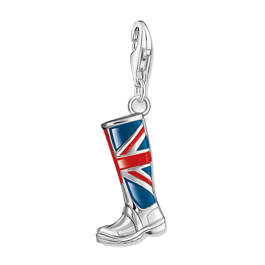 THOMAS SABO prívesok charm LONDON boot with Union Jack 1079-007-10