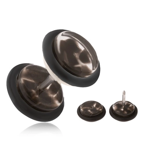 Akrylový falošný piercing do ucha