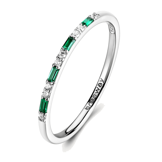 BROSWAY strieborný prsteň Fancy Life Green BWFLG149